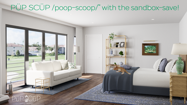 space saving pet litter scoop holder in golf villa