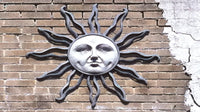 Funky black rose sun on brick wall SCÜPskin™ Deco-Sleeve for patented PÜP SCÜP™ litter scoop caddy