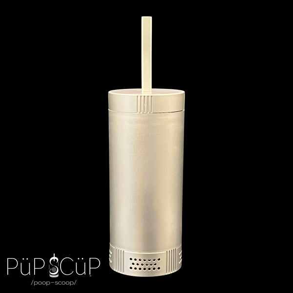 PÜP SCÜP /poop-scoop/™ by Pet Poop Scoop is the only pet litter scoop that is fully containable, lockable, has a removable cleaning cylinder, and a vented cavity with a charcoal bag for odor control.