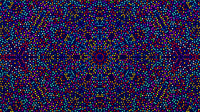 Mesmerizing visual style artwork with repetitive colorful dots for a SCÜPskin™ Deco-Sleeve on the PÜP SCÜP™ litter scoop canister.