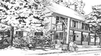 Pen and Ink artwork of Salem Tavern in Old Salem as a SCÜPskin™ Deco-Sleeve for the PÜP SCÜP™ litter scoop caddy.