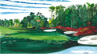 Golf lovers' favorite Hole 13 Azalea at Augusta National as a SCÜPskin™ Deco-Sleeve for the patented PÜP SCÜP™ litter scoop caddy.